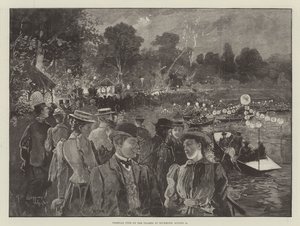 Festa veneziana sul Tamigi a Richmond, 15 agosto da Henry Charles Seppings Wright